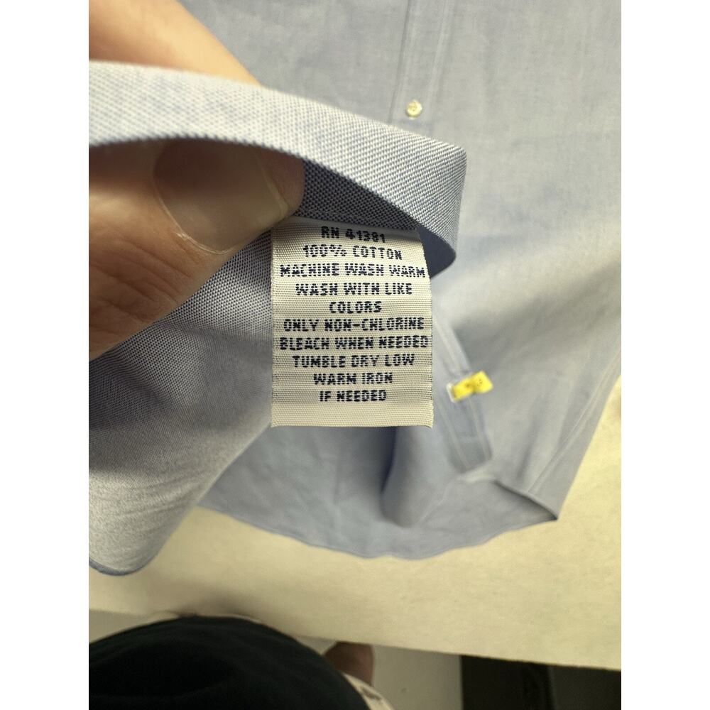 Ralph Lauren Cotton Blue Oxford Dress Shirt Mens 16 32 33 100% Cotton - Picture 6 of 7
